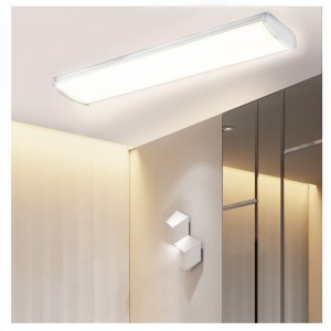 Linkable led Wraaround Flushmount Light 4ft, LED Shop light for Garage --5000K, ETL and Energy Star Certified, LED Linear Indoor Lights, LED Ceiling Light